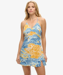 Printed Mini Slip Dress