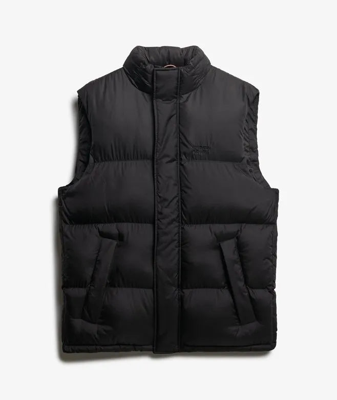 Black Puffer Gilet