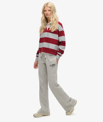 Athletic Embroidered Flare Joggers