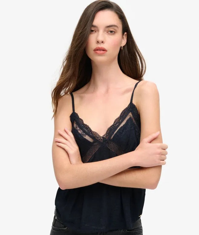Ibiza Sheer Lace Cami Top