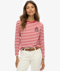 Country Club Long Sleeve Stripe Top