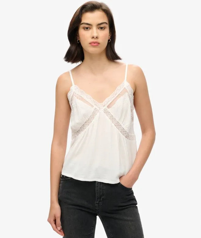 Ibiza Sheer Lace Cami Top