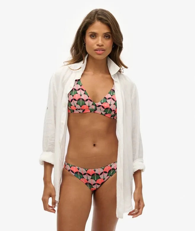 Cross Back Triangle Bikini Top