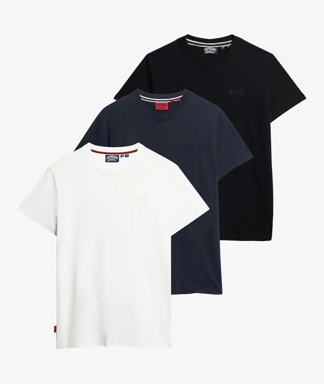 Organic Cotton Essential Logo T-Shirt Triple Pack