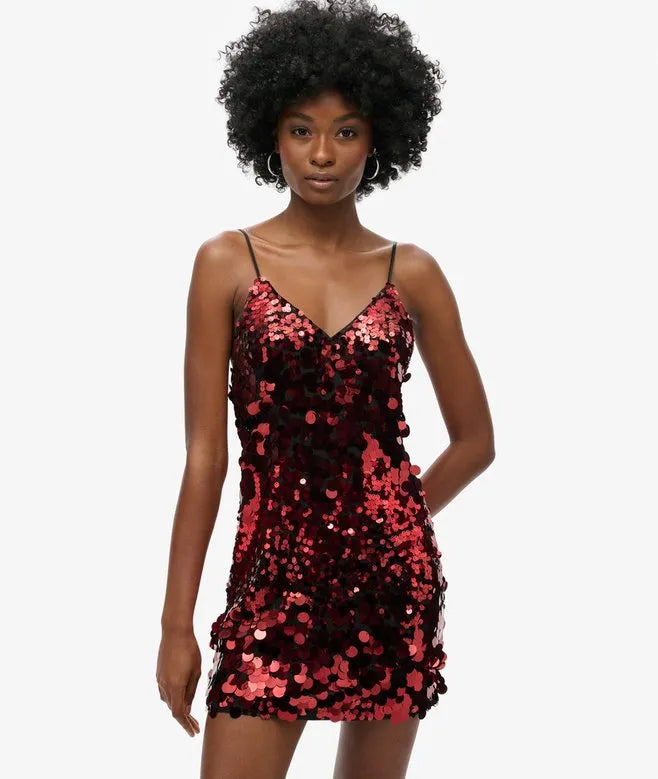 Disco Sequin Mini Dress