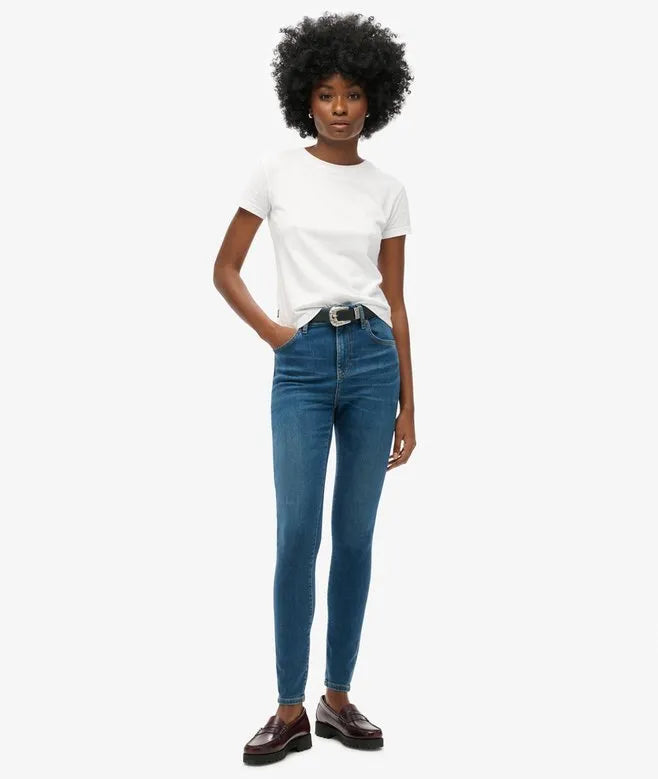 Organic Cotton High Rise Skinny Denim Jeans