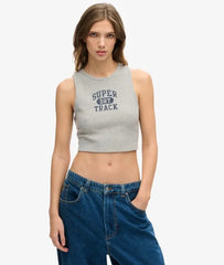 Athletic Essentials Waffle Cropped Tank Top