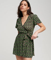 Vintage Mini Wrap Dress