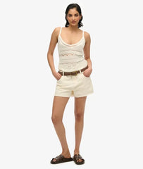 Mid Rise Denim Hot Shorts