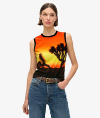 Sub Print Vest Top