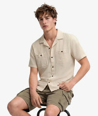 The Merchant Store - Textured Short Sleeve Shirt