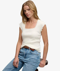 Essential Square Neck Short Sleeve T-Shirt