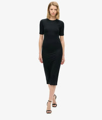 Short Sleeve Midi Jersey Dress