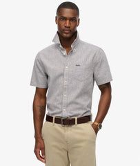 City Cotton Linen Short Sleeve Shirt