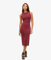 Back Detail Jersey Midi Dress