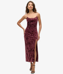 Diamonte Velvet Maxi Dress