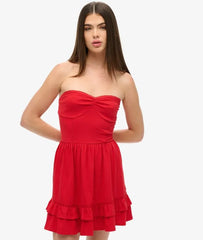 50s Lace Bandeau Mini Dress