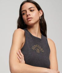 Athletic Essentials Waffle Cropped Tank Top