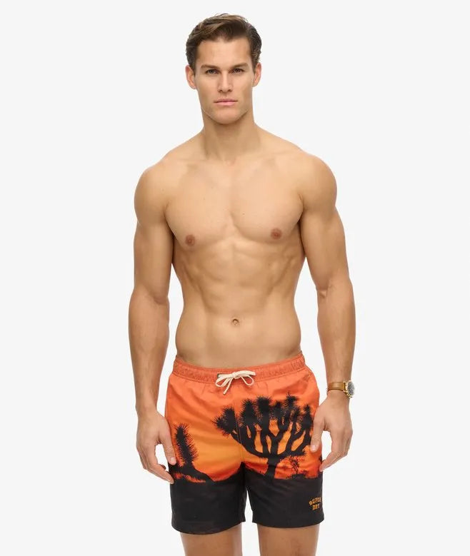 Photographic 17-inch Recycled Swim Shorts
