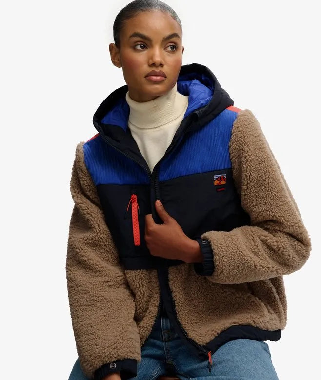 Hooded Fleece Sherpa Jacket