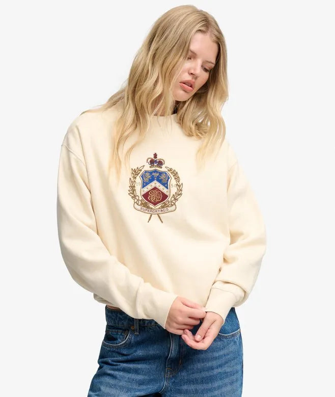 Crest Loose Crew Sweatshirt