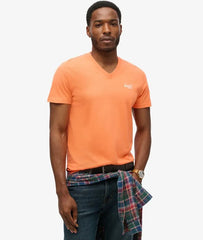 Organic Cotton Essential Logo V Neck T-Shirt