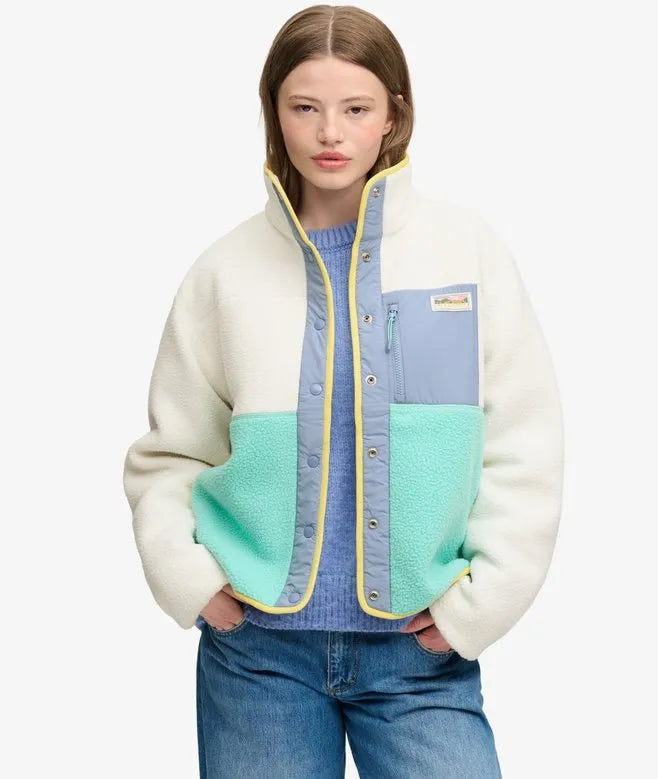 Colour Block Fleece Jacket