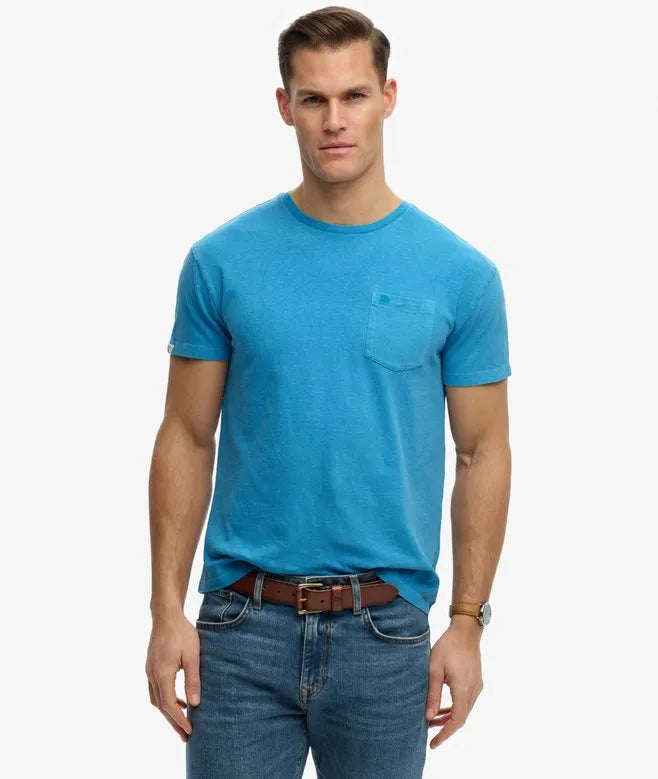 Classic Cotton Linen Pocket T-Shirt