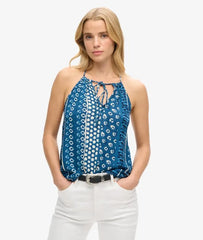 Printed Beach Halter Top