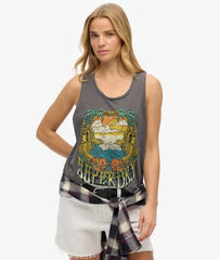 Psych Surf Graphic Racer Vest Top