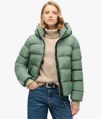 Hooded Sports Puffer Jacket