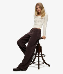 Mid Rise Baggy Jumbo Cord Pants