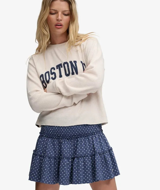Tiered Jersey Mini Skirt