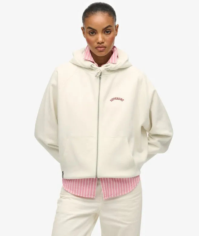 Essential Logo Raglan Zip Hoodie