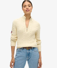 Knitted Rugby Half Zip Jumper