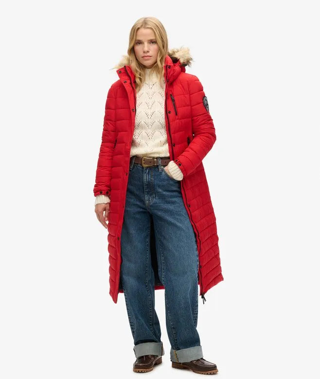 Fuji Hooded Longline Puffer Coat