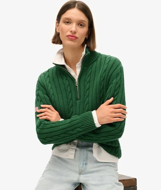 Knitted Rugby Henley Jumper