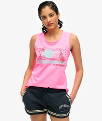 Outdoor Stripe Scoop Neck Tank Top