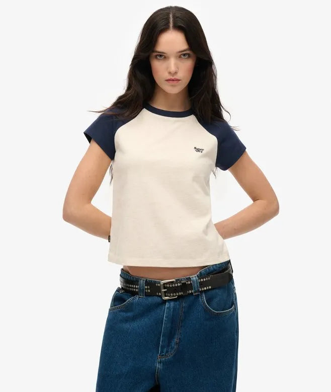 Organic Cotton Essential Logo Raglan T-Shirt