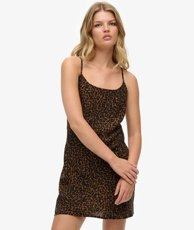 Bias Cut Mini Slip Dress