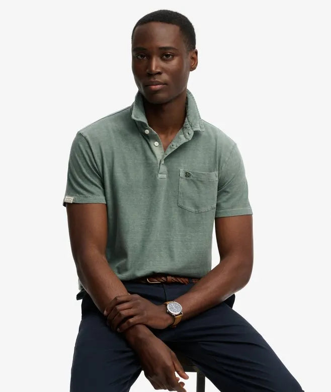 Classic Cotton Linen Polo Shirt