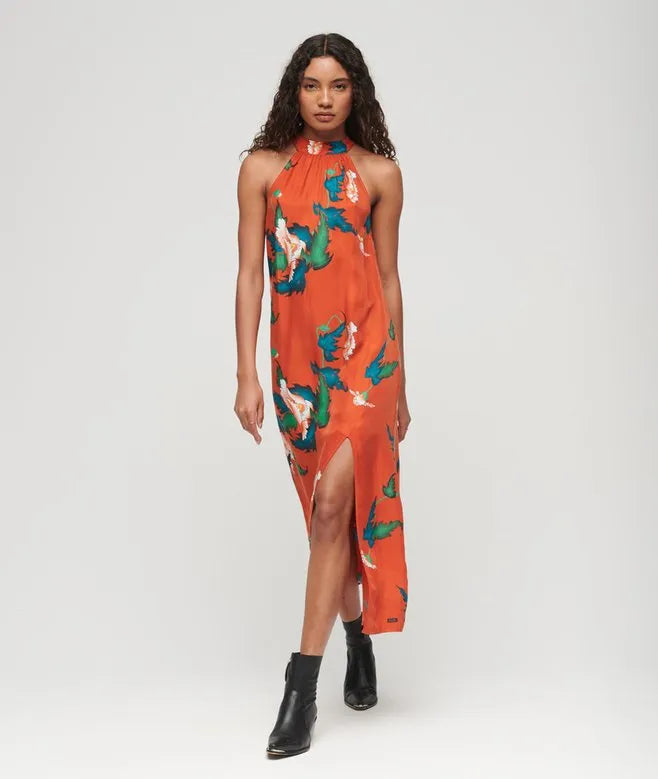 High Neck Maxi Dress