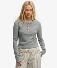 Athletic Essentials Button Down Long Sleeve Top
