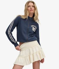 Tiered Jersey Mini Skirt