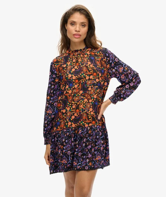 High Neck Mini Dress