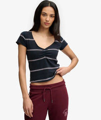 Athletic Essentials Gathered Pattern Top