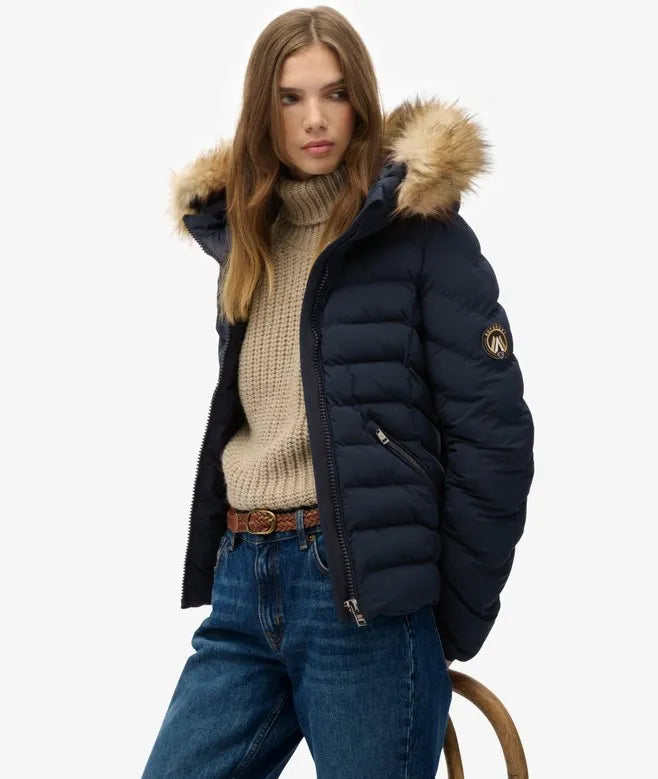Fuji Faux Fur Hood Padded Jacket