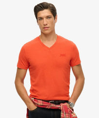 Organic Cotton Essential Logo V Neck T-Shirt