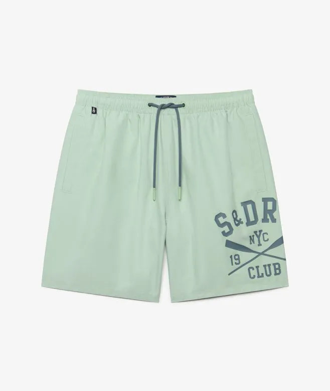 Printed Logo 16-Inch Swim Shorts