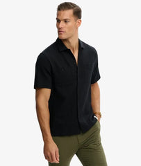 The Merchant Store - Textured Short Sleeve Shirt